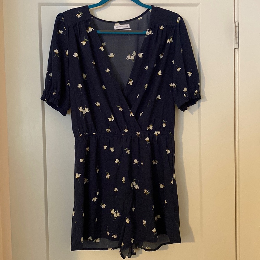 Urban Outfitters Navy Romper